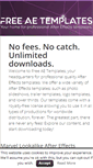 Mobile Screenshot of freeaetemplates.com
